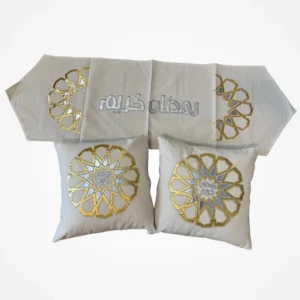 Table Mat with 2 Cushion Covers - مفارش طاولة مع 2 غلافات وسائد-رمضان