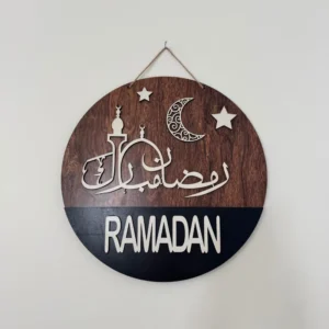 Ramadan Decorations-30cm - تعليقات خشبية زينة رمضان